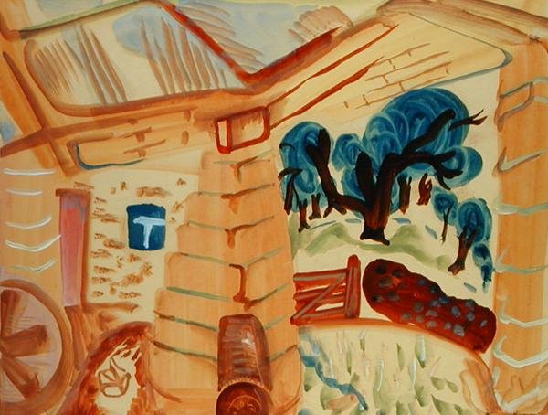 Stodola Northumberland od Frances Hodgkins