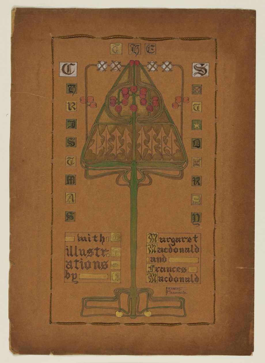 Titulní strana pro "The Christmas Story", 1895-96 od Frances Macdonald
