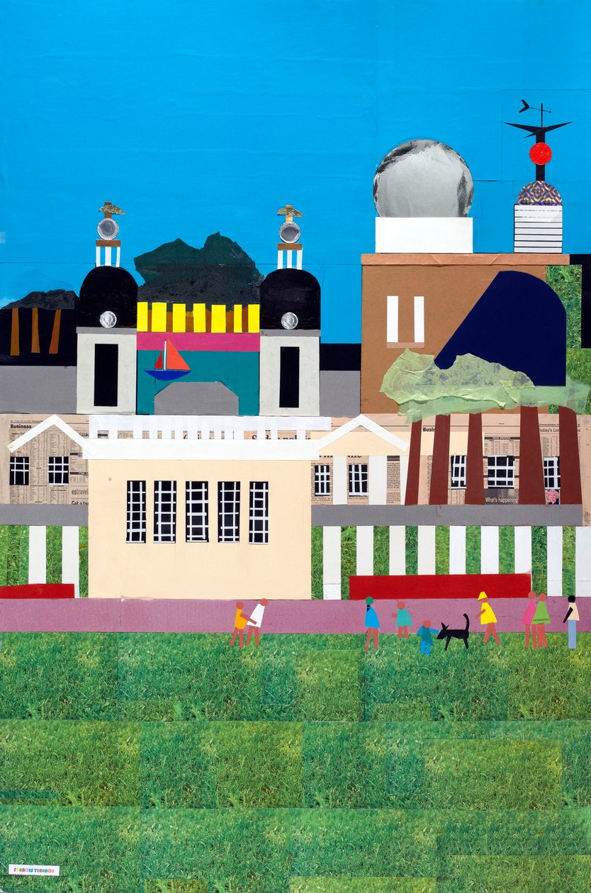 Greenwich Royal Park, 2009 (koláž na papíře) od Frances Treanor