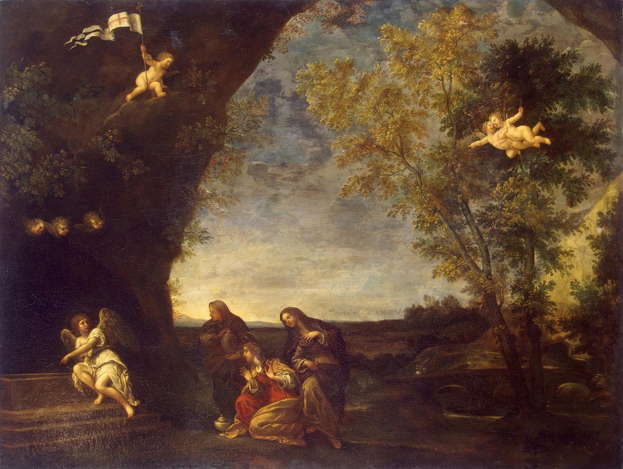 Svaté ženy u Kristova hrobu od Francesco Albani