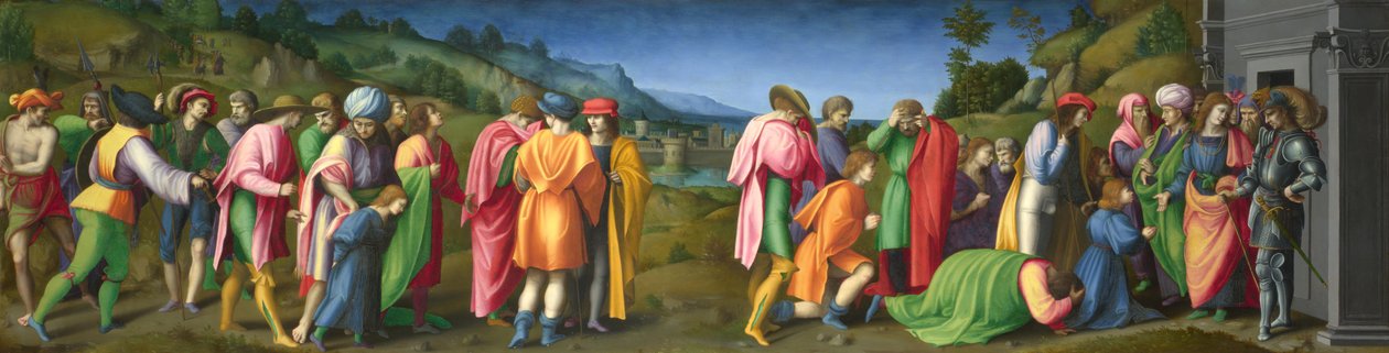 Joseph odpouští svým bratrům od Francesco Ubertini Bacchiacca