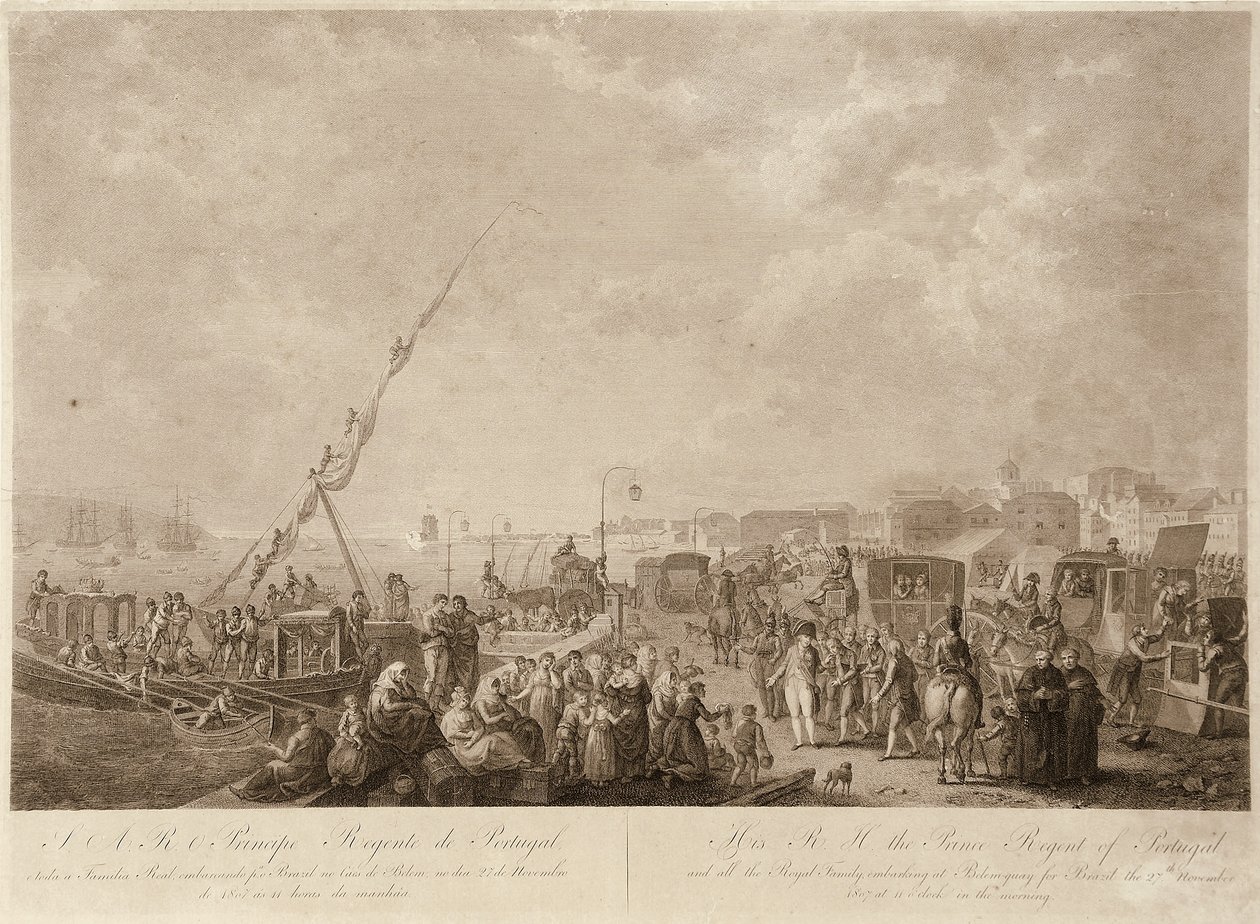 Jan VI. Nastupující do Brazílie od Francesco Bartolozzi