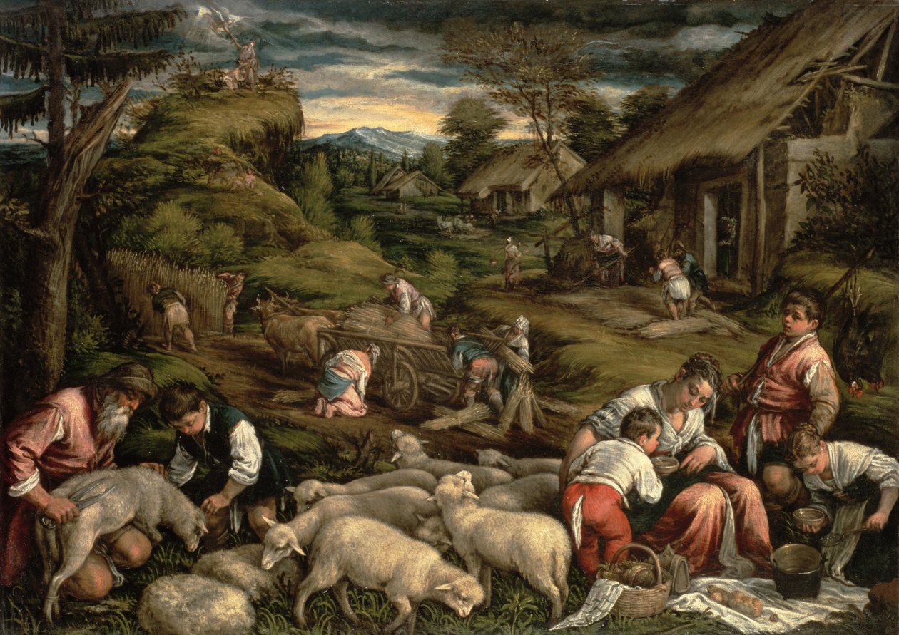 Léto, 1576, (podrobnosti viz 65686) (viz také 75815) od Francesco Bassano
