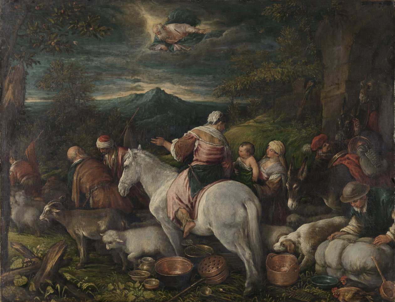 Abraham opouští Haran od Francesco Bassano the Younger