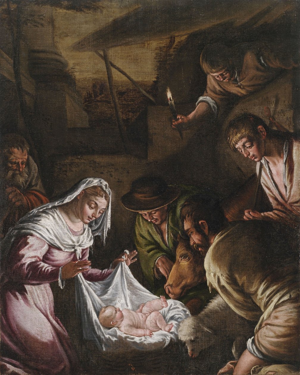 Klanění pastýřů od Francesco Bassano the Younger