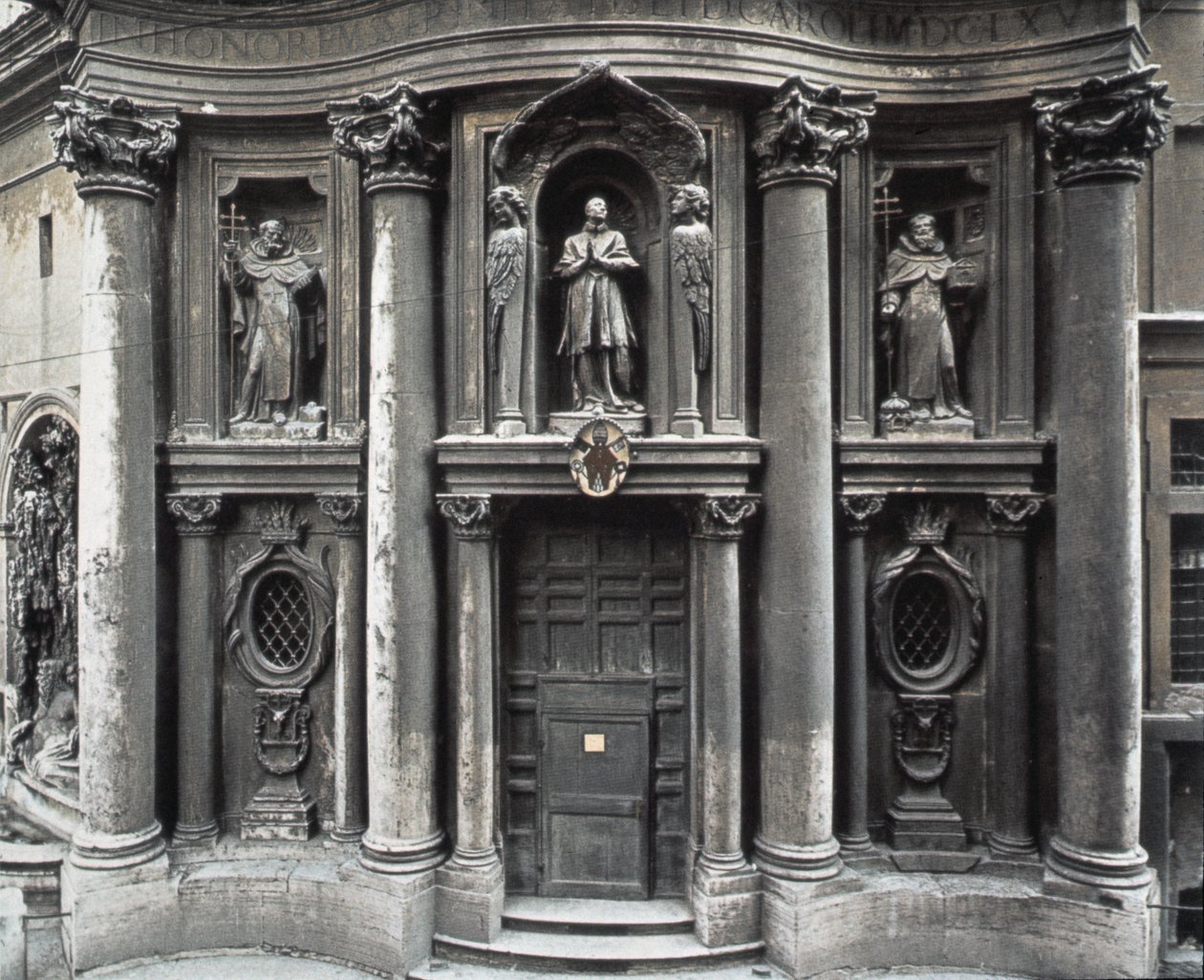 Spodní polovina fasády, 1637-41 od Francesco Borromini