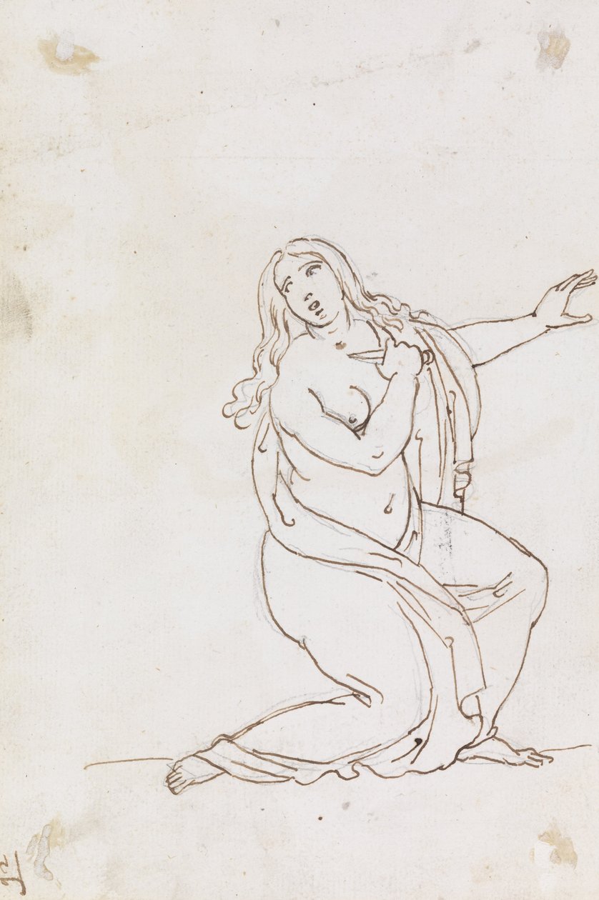 Lucretia nebo Tarquinia se bodají samy od Francesco Coghetti