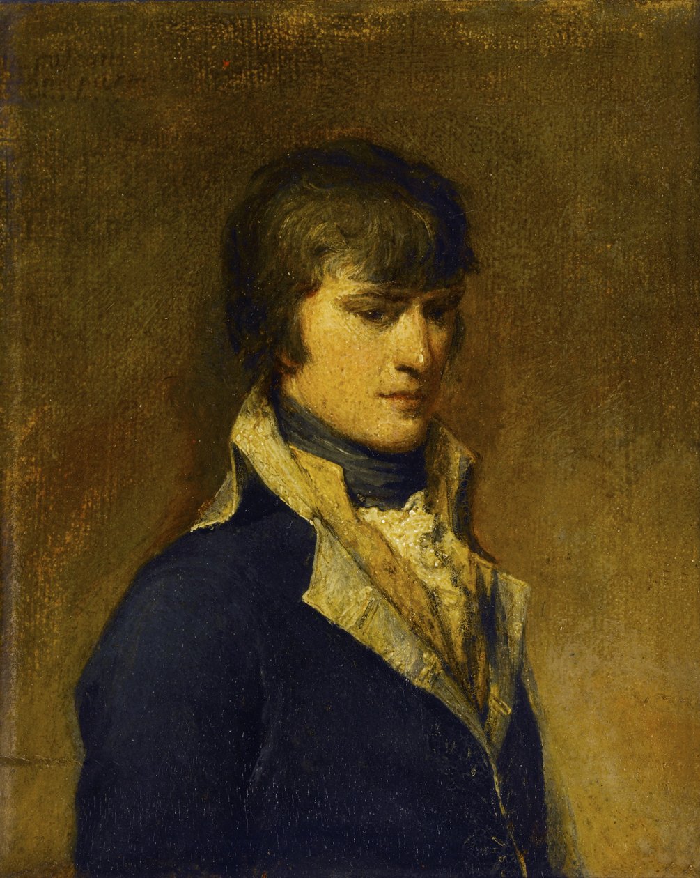 Napoleon Buonaparte ve svém 29. ročníku, Malováno ve Veroně, 1797 (olej na plátně, nalepeno na dřevěné desce) od Francesco Cossia