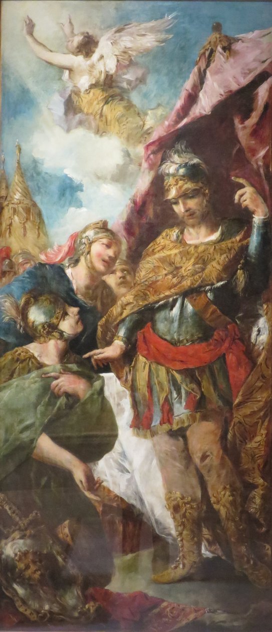 Godfrey z Boulogne svolává své náčelníky do rady od Francesco Guardi