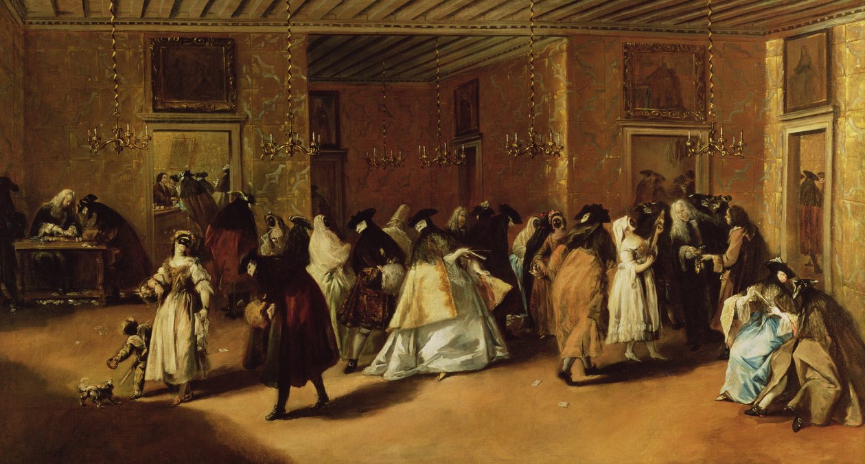 Maskované setkání od Francesco Guardi