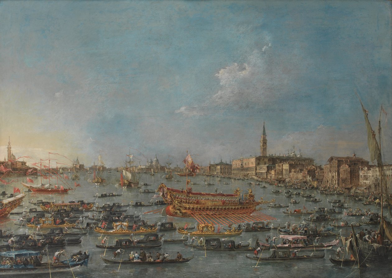 Benátský festival Bucintoro od Francesco Guardi