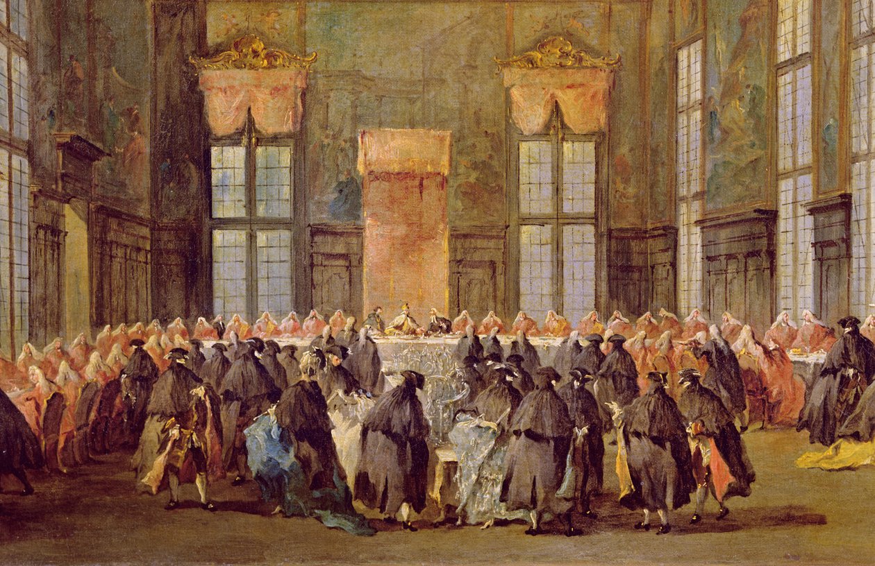 Dóže na slavnosti zahájení benátského karnevalu od Francesco Guardi