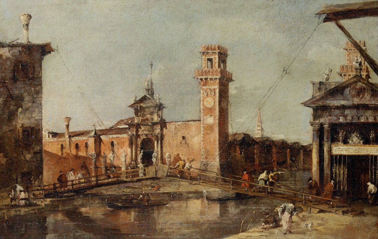 Vstup do arzenálu v Benátkách od Francesco Guardi