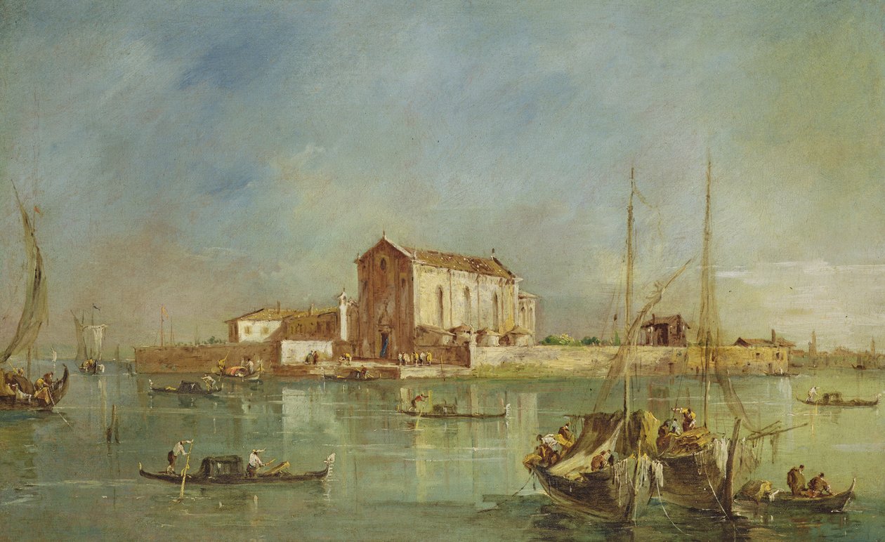 Ostrov San Cristoforo della Pace, Murano od Francesco Guardi