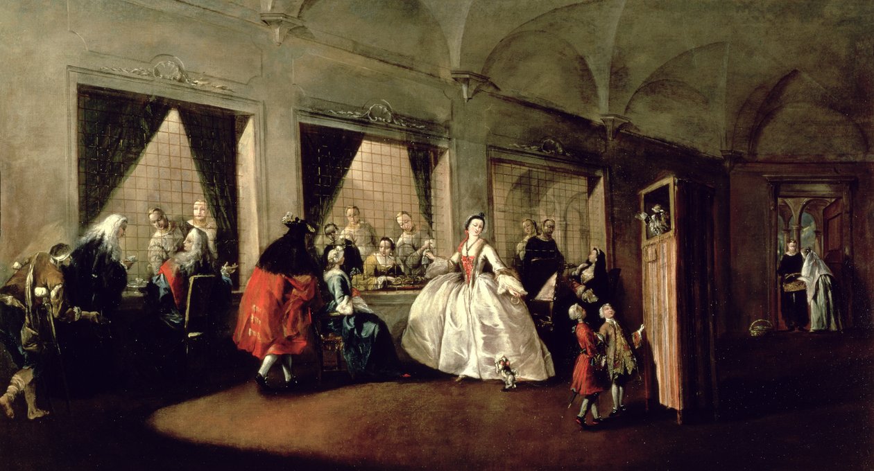 Salon kláštera San Zaccaria od Francesco Guardi