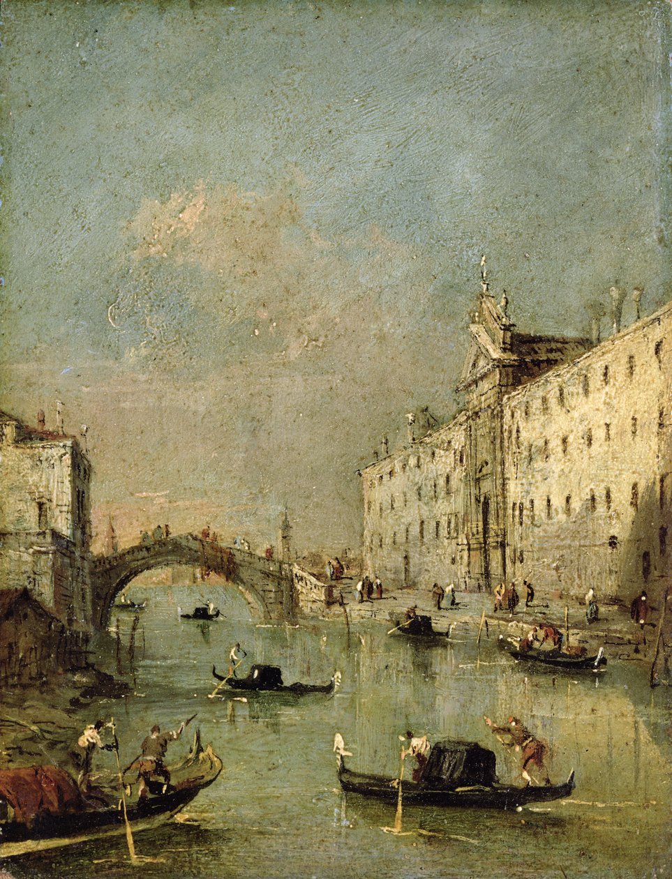 Benátky, Rio dei Mendicanti od Francesco Guardi