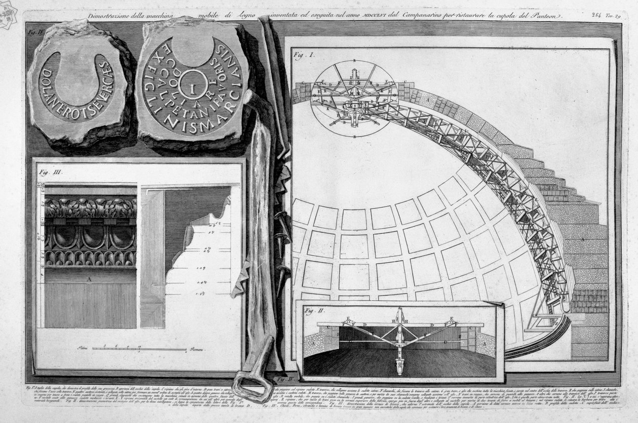 Pantheon, tav. XXIX od Francesco Piranesi