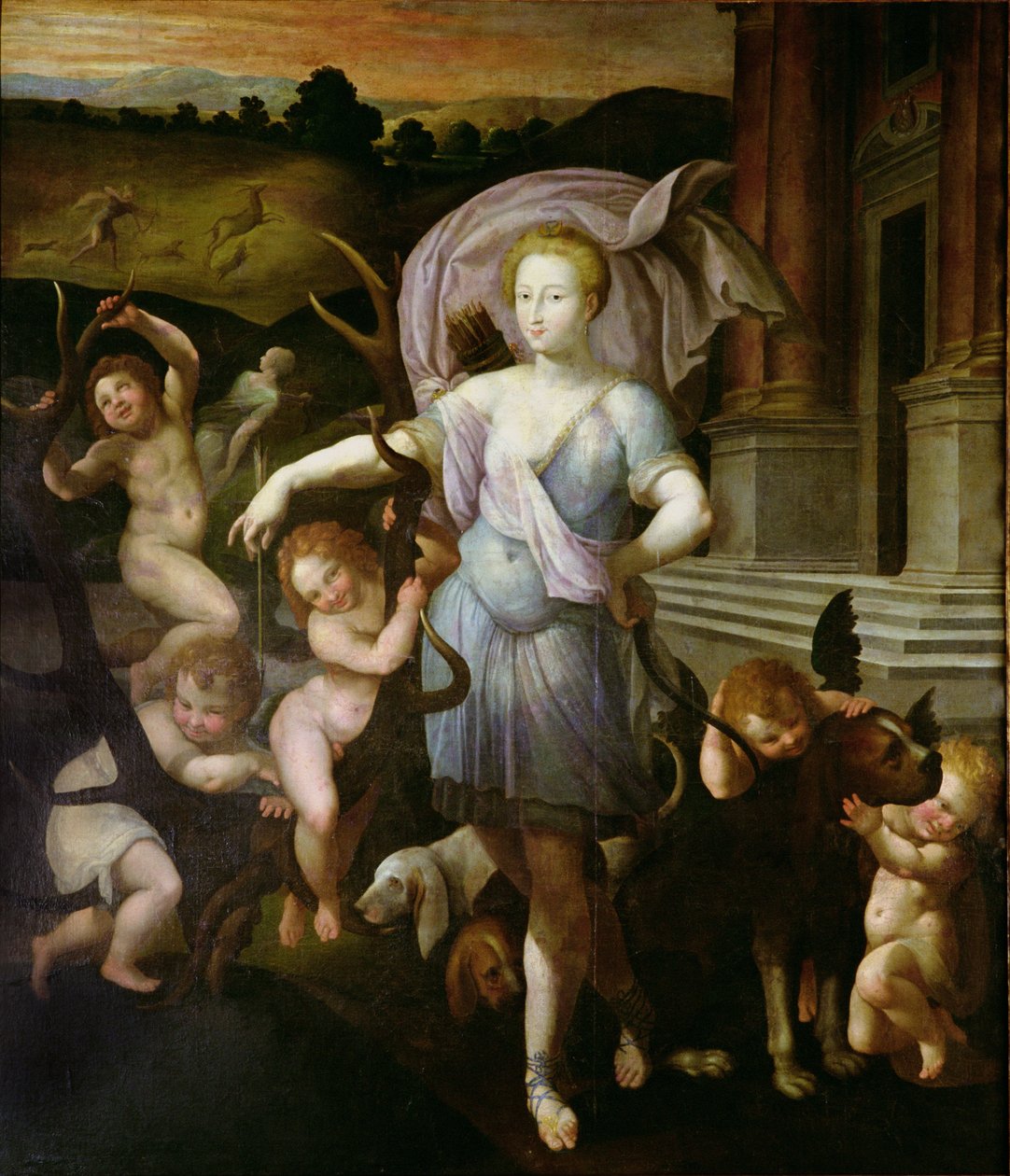 Alegorický portrét Diane de Poitiers (1499-1566) 1556 od Francesco Primaticcio