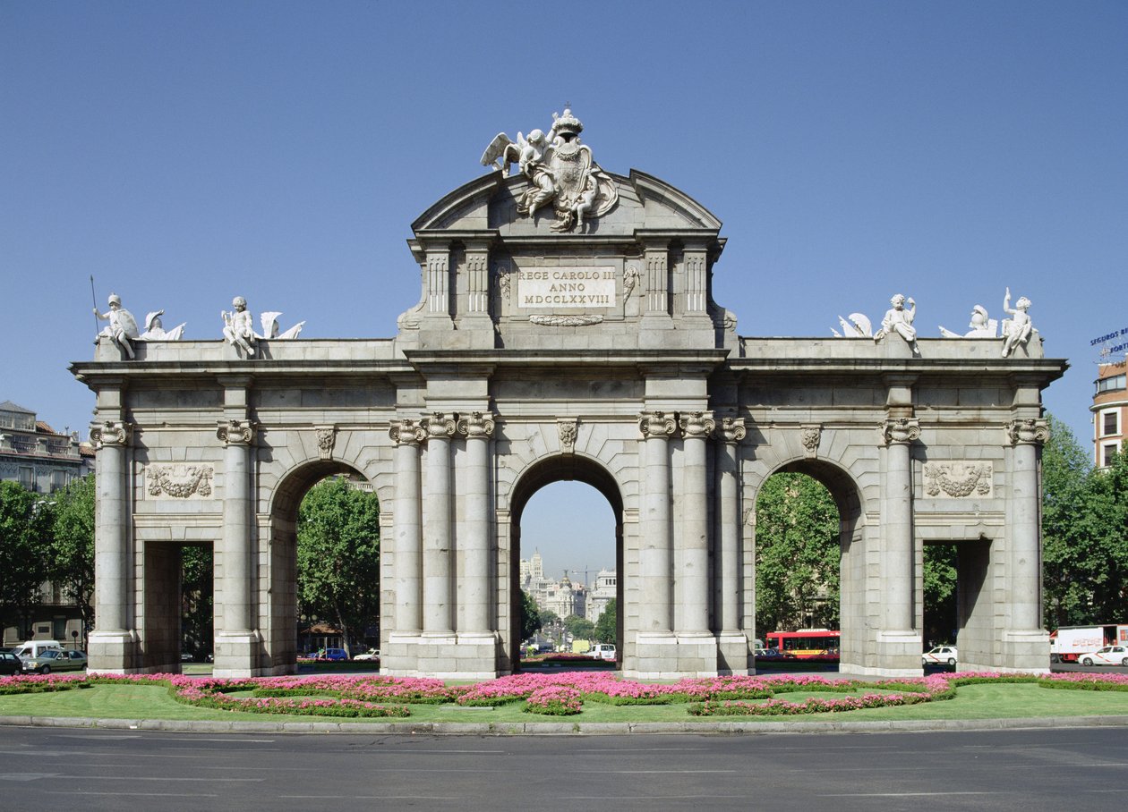 Pohled na bránu Alcala od východu, 1774-78 od Francesco Sabatini