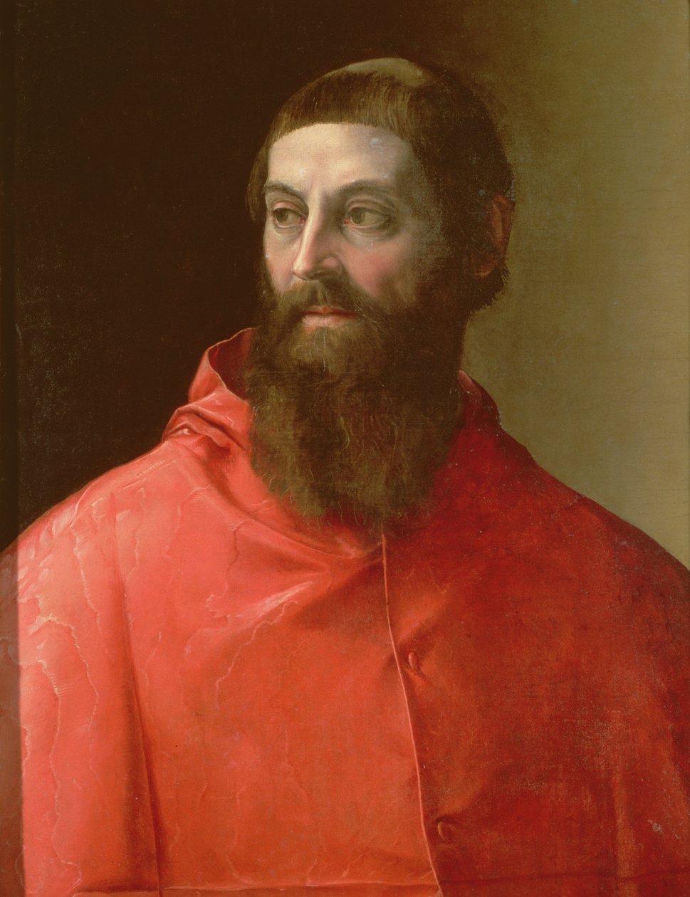 Kardinál Rudolfo Pio, biskup z Faenzy (asi 1500-64), 1528 od Francesco de Rossi Salviati Cecchino