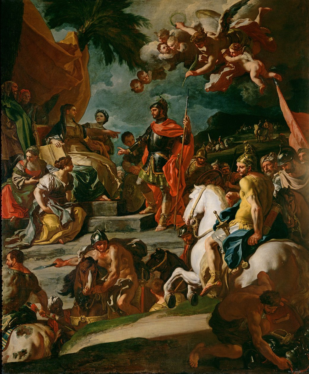 Barak a Deborah od Francesco Solimena