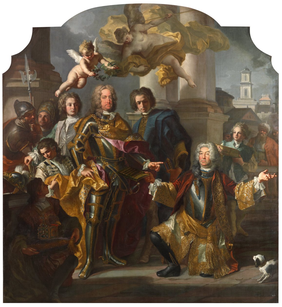 Císař Karel VI a Gundacker, hrabě Althann od Francesco Solimena