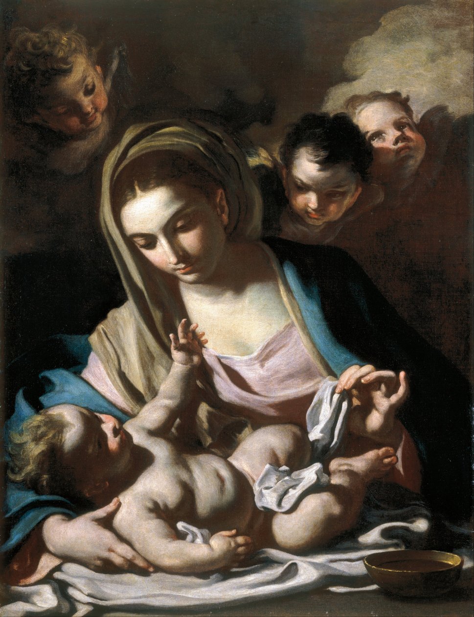 Madonna a dítě od Francesco Solimena