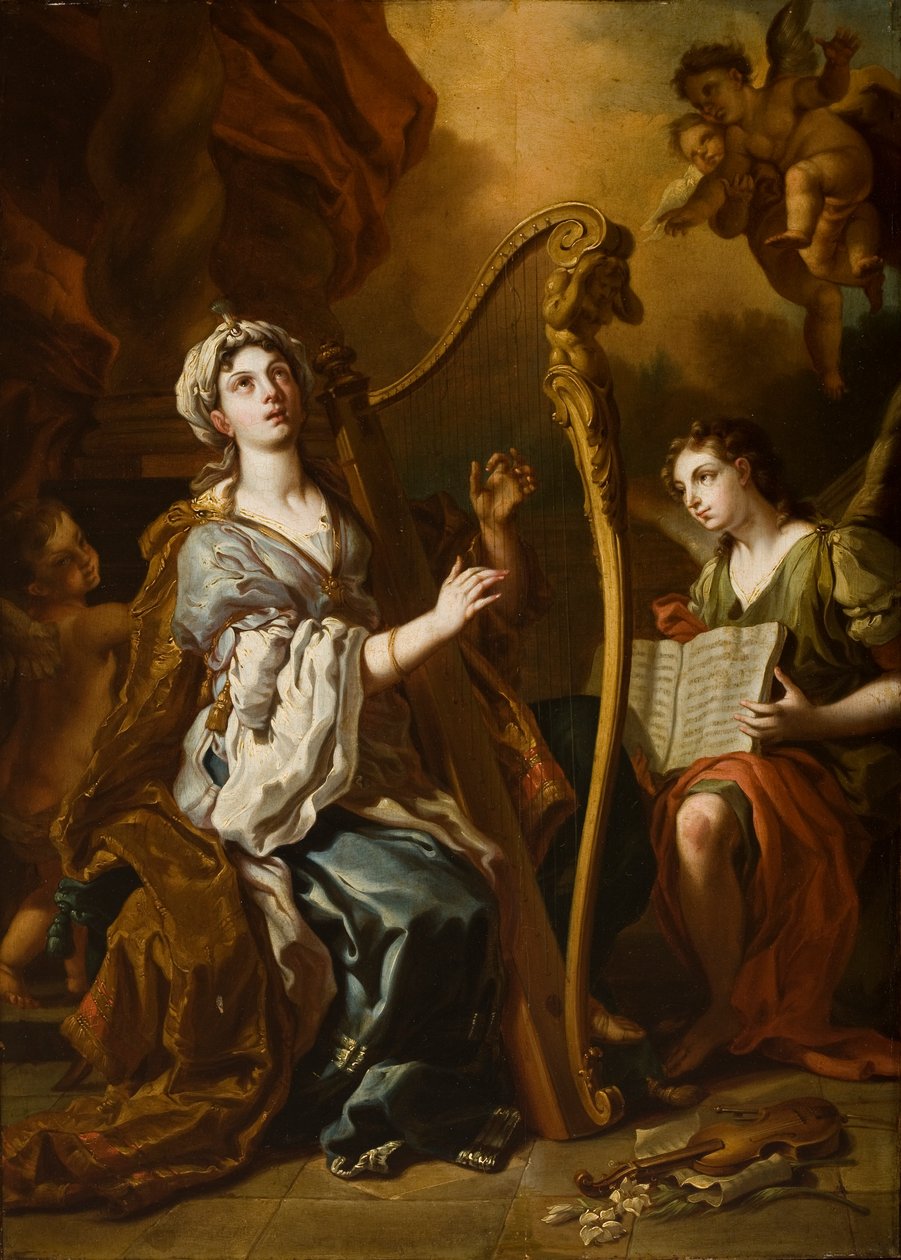 Svatý. Cecílie od Francesco Solimena