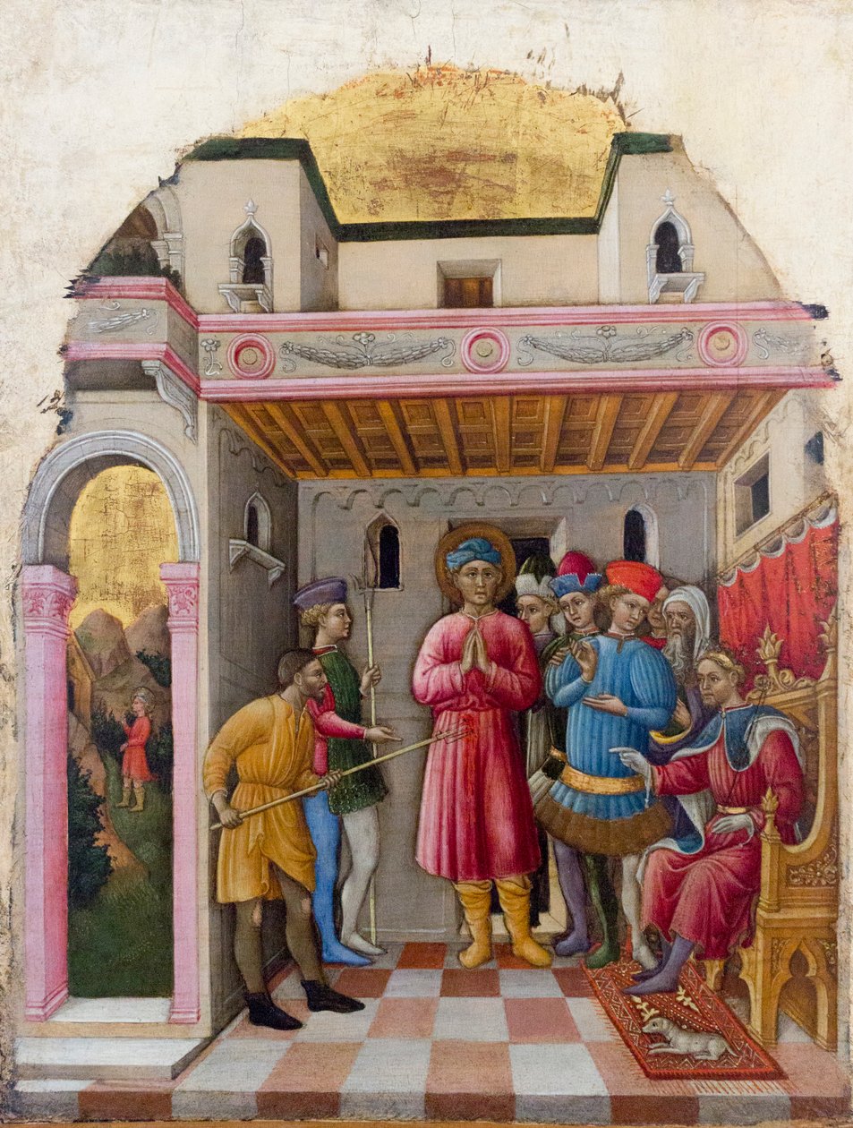 Umučení v San Mamante od Francesco de Franceschi