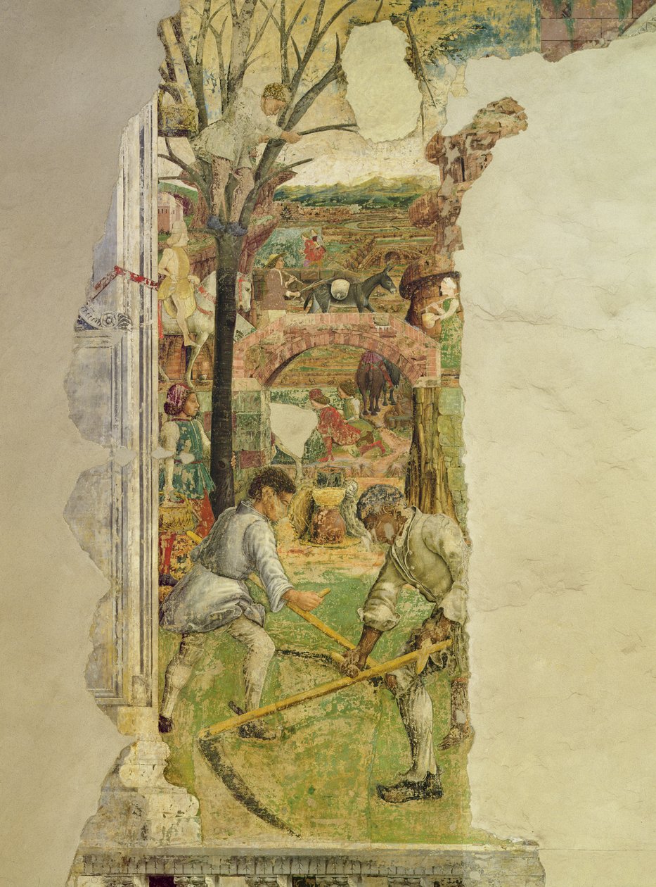 Alegorie máje: senoseče, 1469-70, od Francesco del Cossa