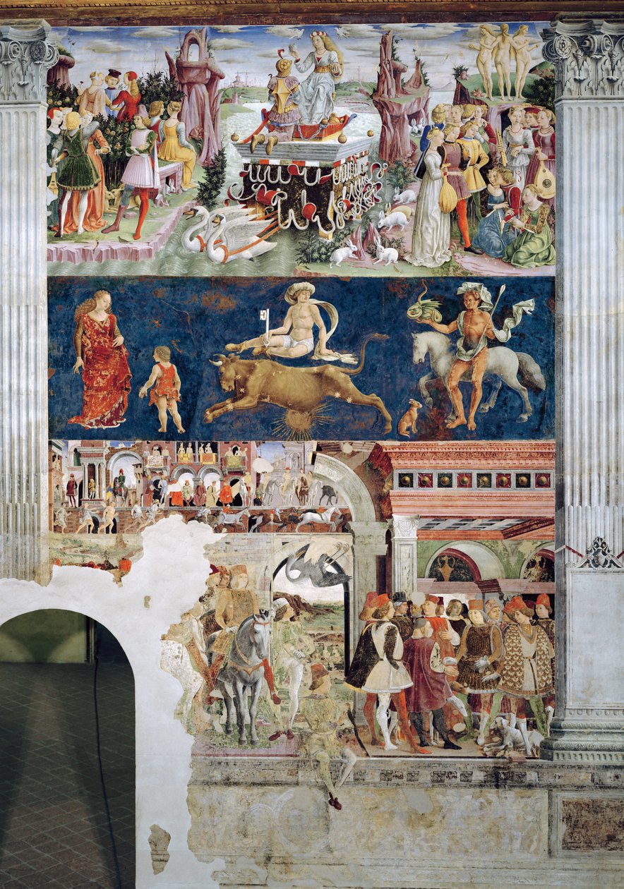 Triumf Venuše: Duben z pokoje měsíců, c.1467-70 od Francesco del Cossa
