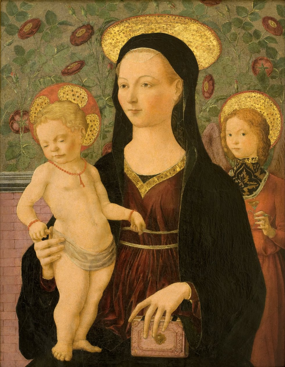 Panna a dítě s andělem od Francesco del Cossa