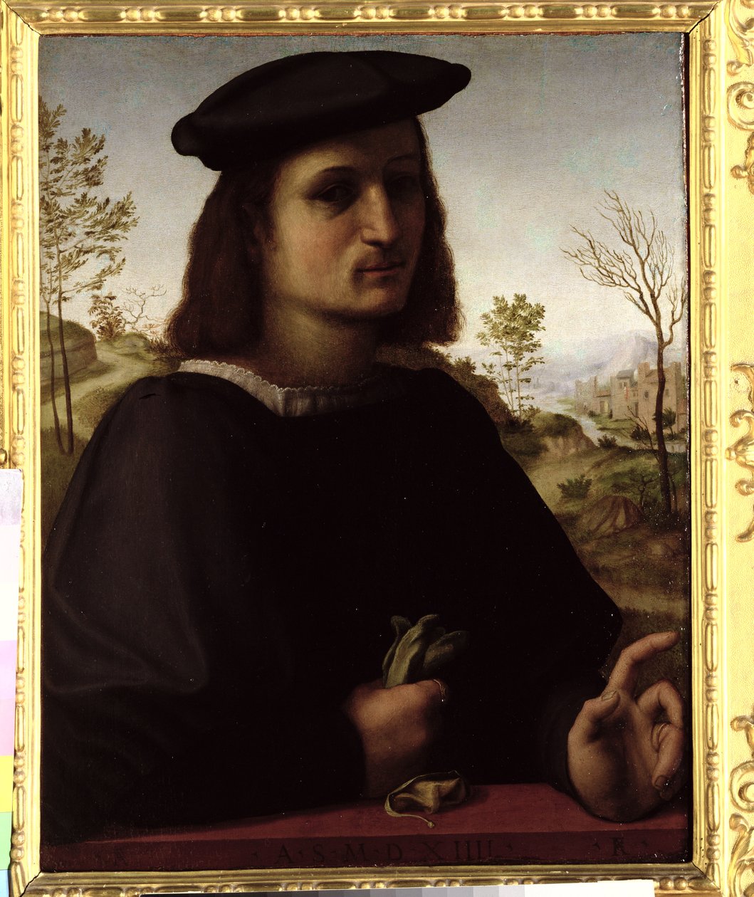 Portrét mládí s rukavicemi, 1514 od Francesco di Cristofano Franciabigio