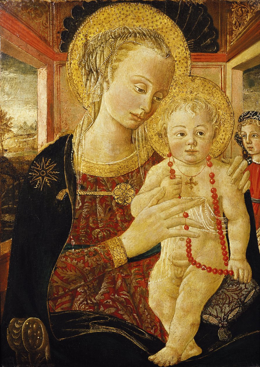Panna a dítě od Francesco di Stefano Pesellino