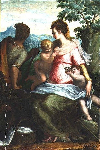Madona s dítětem se svatým Janem Křtitelem od Francesco Morandini