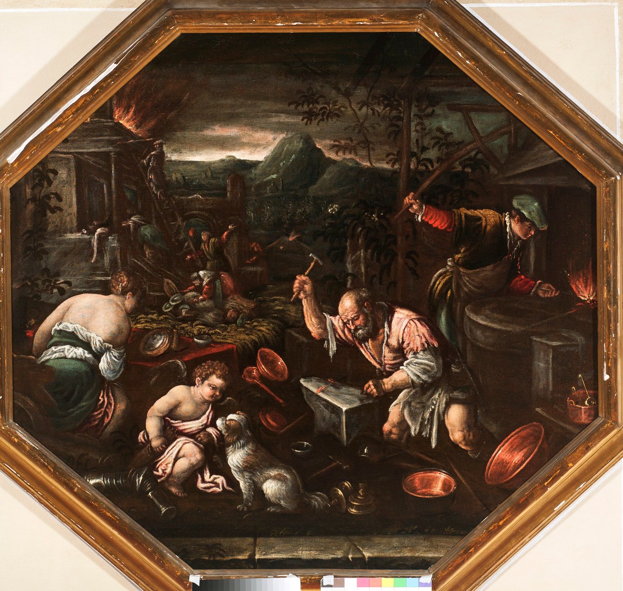 Alegorie ohně Obraz Francesca da Ponte dit Francesco Bassano (1549-1592) Genes, Strada Nuova Museums od Francesco Bassano