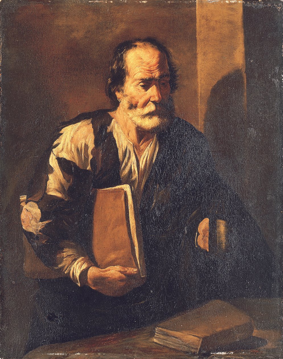 Diogenes drží lampu (olej na plátně) od Francesco (attr.) Fracanzano