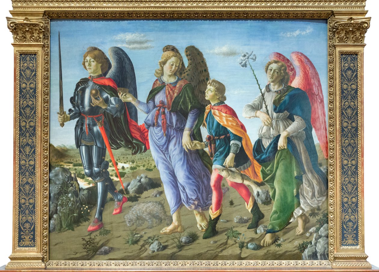 Tři archandělé a Tobiáš od Francesco (attr. to) Botticini