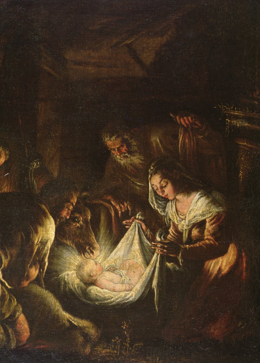 Klanění pastýřů, 1588-90 od Francesco Bassano