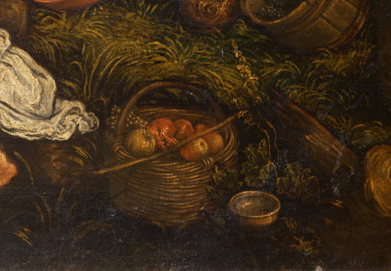 Podzimní sklizeň (sběr hroznů), 1585-90 (detail 65683) od Francesco Bassano