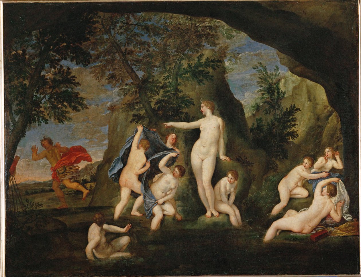 Acteon metamorphose en cerf - Actaion se proměnil v jelena... od Francesco Albani