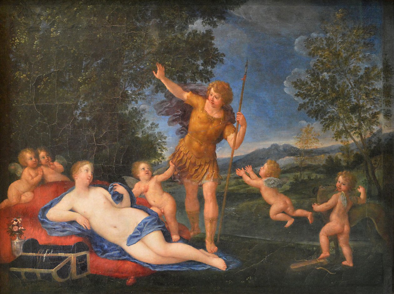Francouzsky: Vénus et Adonis Venuše a Adonis od Francesco Albani
