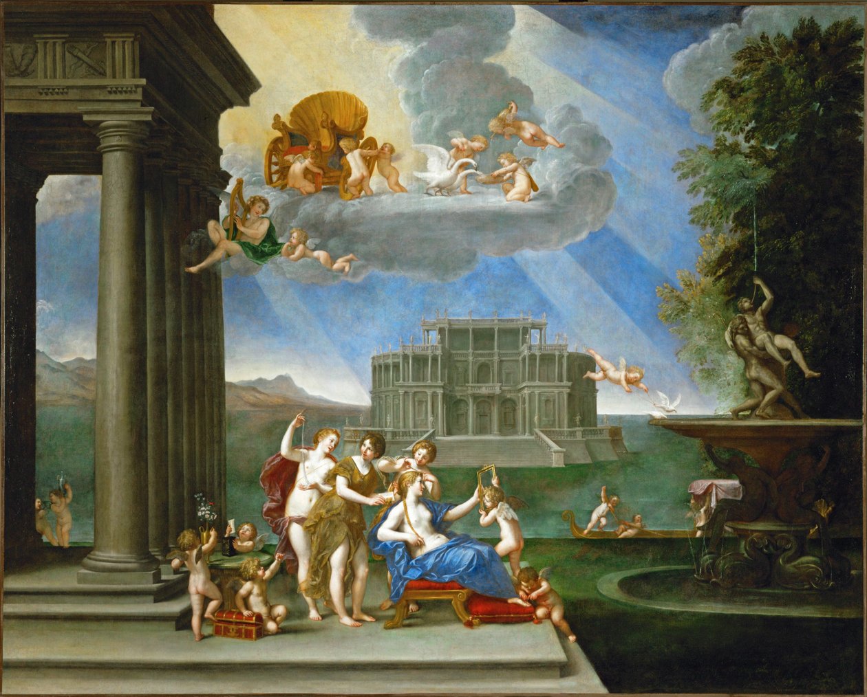 La toilette de Venus - Venuše při toaletě ... od Francesco Albani