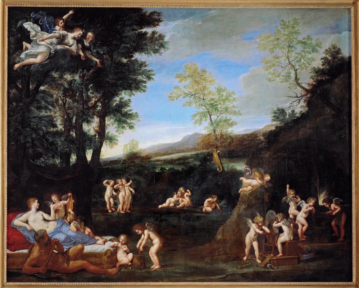 Le repos de Venus et de Vulcain - odpočinek Venuše a Vulkánu ... od Francesco Albani