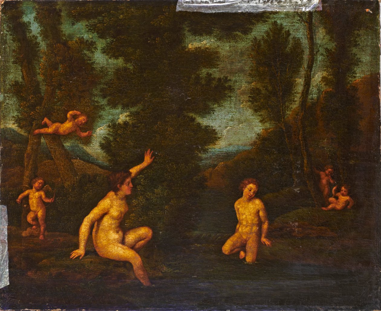 Salmacis und Hermaphrodit od Francesco Albani