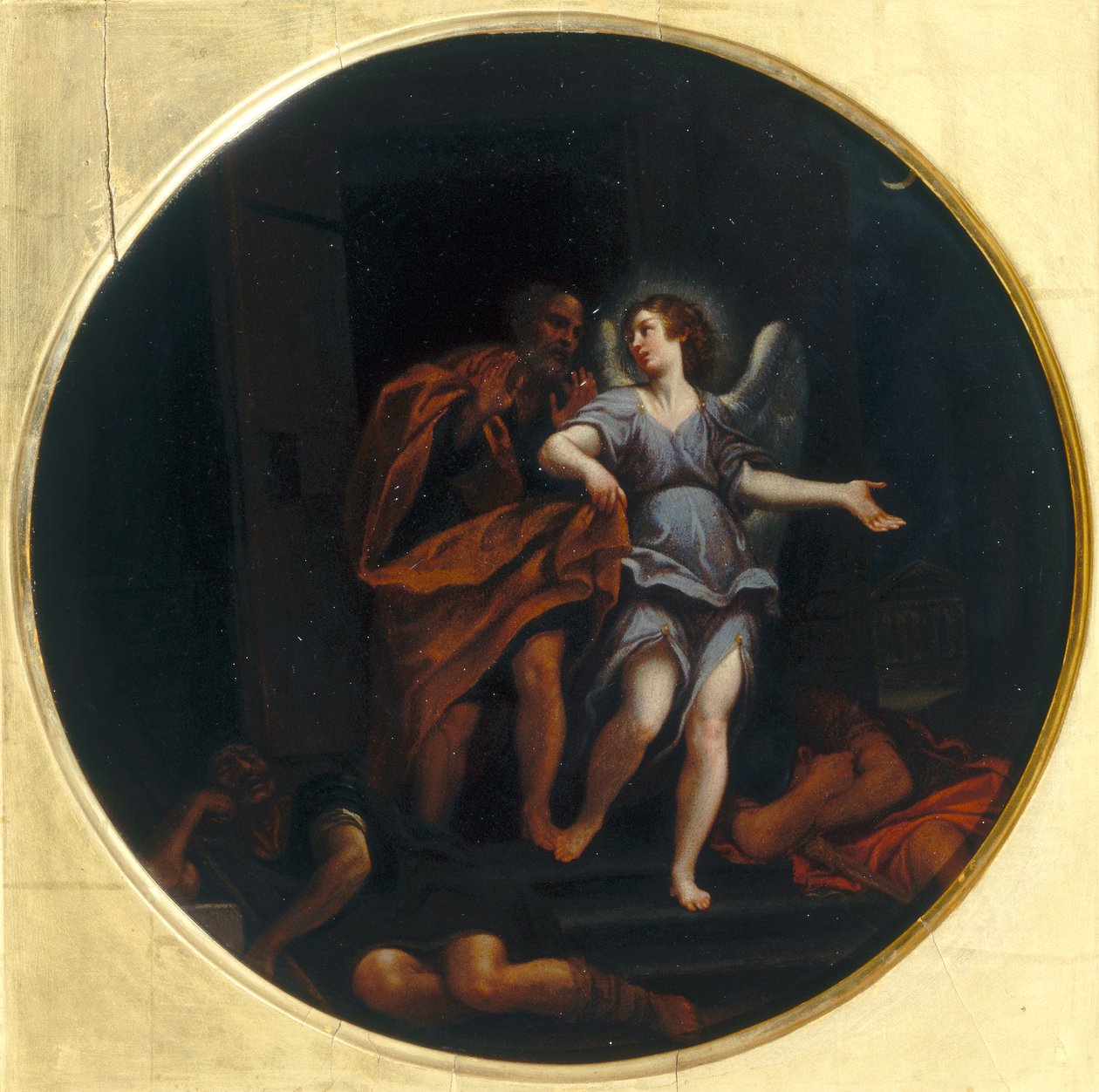 Svatý Petr propuštěn z vězení od Francesco Albani
