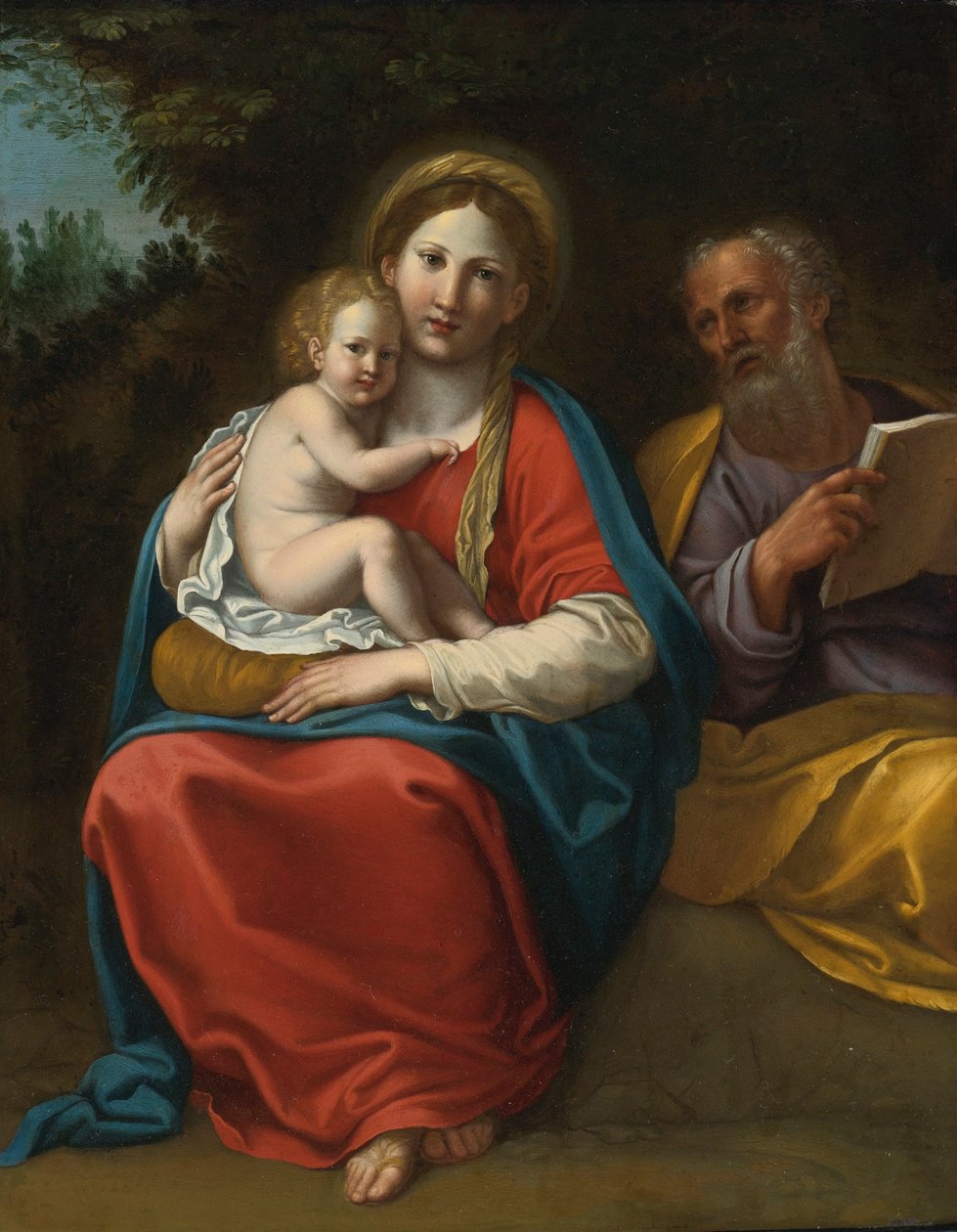 Svatá rodina v krajině od Francesco Albani