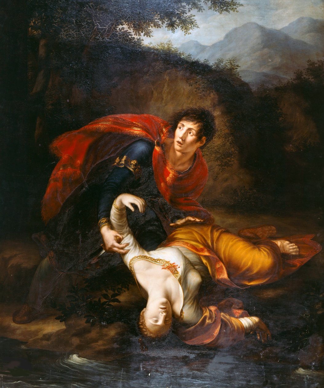 Rhadamistus mrštil zraněnou Zenobii do řeky Araxes, 1812. od Francesco Alberi