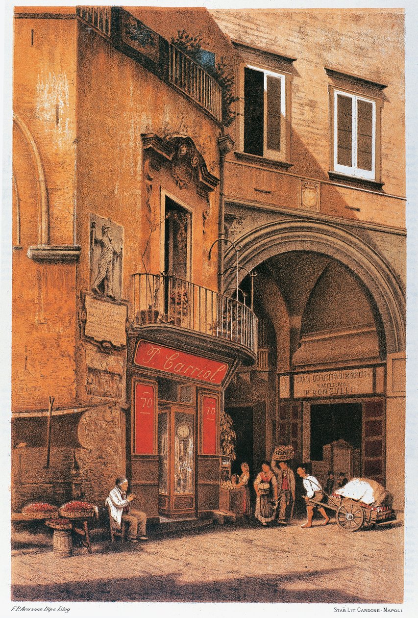 Itálie, Neapol, Sídlo ulice Porto od Francesco Aversano