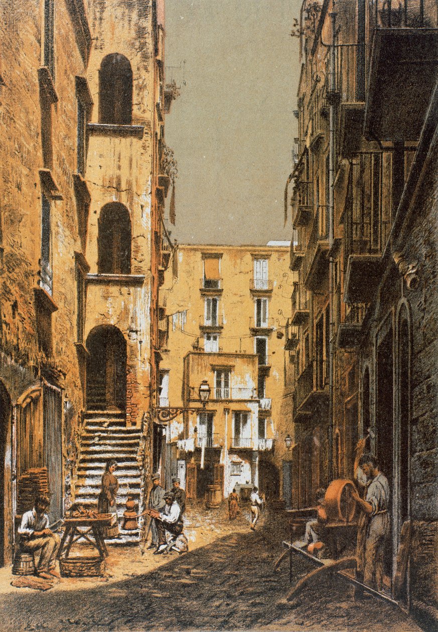 Vico Calderai Porto v Neapoli od Francesco Aversano